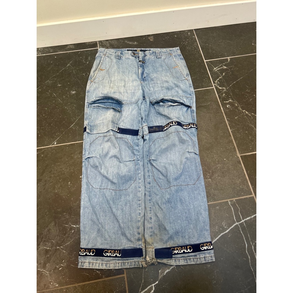 Vintage Marithe Francois Girbaud Shuttle Jeans 38x34 Baggy Blue Denim 90s